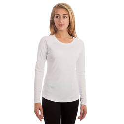 Camiseta de manga larga para mujer Solar - Blanco