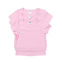 Camiseta infantil de manga corta para sublimación - rosa