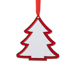 Colgante de árbol de Navidad de metal para sublimación - Árbol de Navidad