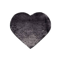 Lentejuelas bicolor para impresión por sublimación y aplicaciones textiles - corazón negro 22 x 19,5 cm