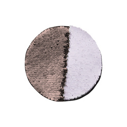 Lentejuelas bicolores para impresión por sublimación y aplicaciones textiles - círculo champagne Ø 19
