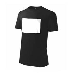 PATCHIRT - camiseta de algodón para impresión por sublimación - impresión de caja horizontal - negro