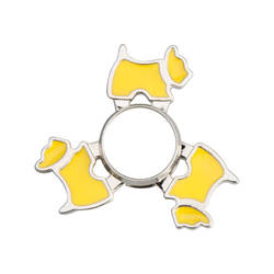 Spinner de metal para sublimación - Dog - amarillo