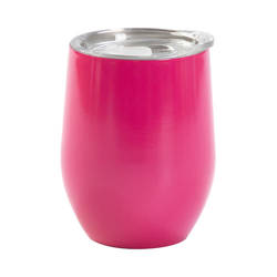 Taza para vino caliente 360 ​​ml para sublimación - rosa con orificio para beber cerrado