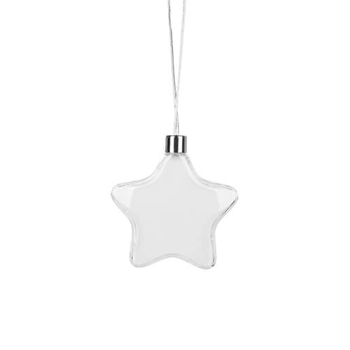 Adorno para árbol de Navidad - Estrella de Ø 9 cm para impresión por sublimación