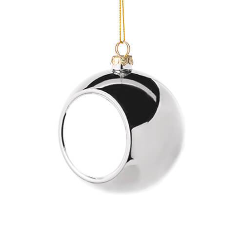 Ball navideña Ø 8 cm para sublimación - plata