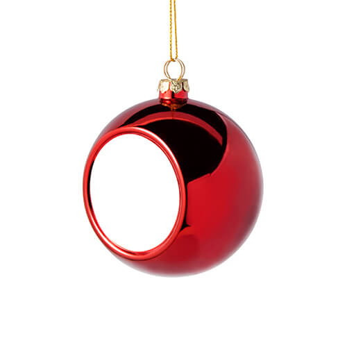 Ball navideña Ø 8 cm para sublimación - rojo