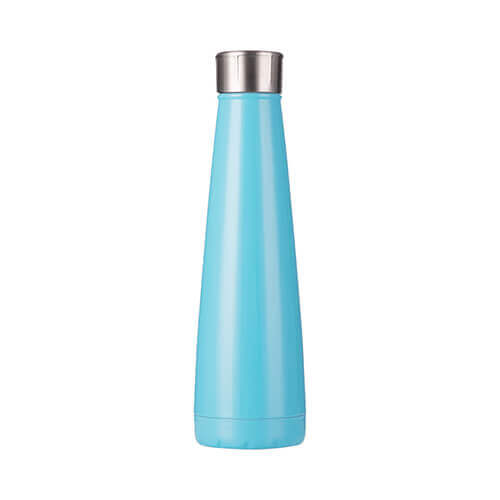 Bidon - botella de bebida en forma de pirámide de 420 ml - azul claro