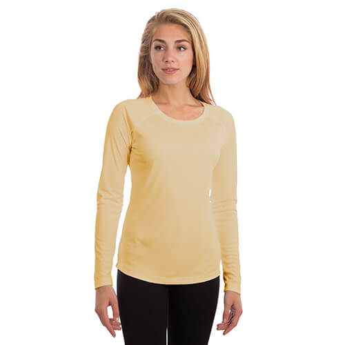 Camiseta de manga larga para mujer Solar - Pale Yellow