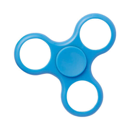 Spinner fidget de plástico para impresión por sublimación - Whirlwind - azul