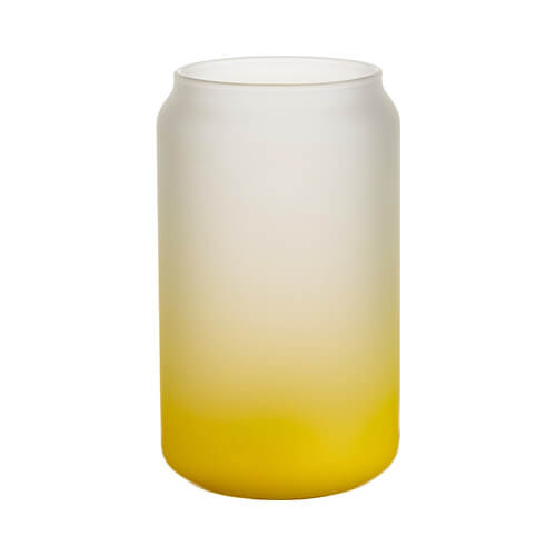 Vidrio esmerilado para sublimación 400 ml - degradado amarillo